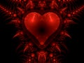 Dragon heart, Valentine's day motive Royalty Free Stock Photo