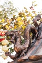 Dragon hold the ball at a temple