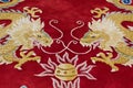 Dragon image on the carpet Royalty Free Stock Photo