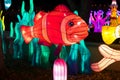 Dragon Lights Albuquerque, Fish Silk lantern celebrates the Chinese New Year