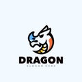 Dragon line symbol logo