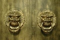 Dragon or Lion Doorway Royalty Free Stock Photo