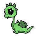 Dragon little animal character cartoon illustration