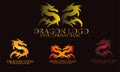 Dragon logo design.Monster mythology