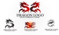 Dragon logo design. Monster mythology