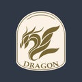 Dragon logo vector icon