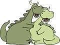 Dragon love Royalty Free Stock Photo