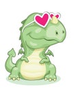 Dragon in love Royalty Free Stock Photo