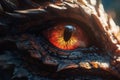 Dragon macro detailed eye. Generate Ai