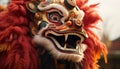 Dragon mask in traditional Chinese culture celebrates indigenous cultures generated by AI