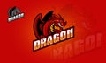 Dragon Esport Vector Logo.