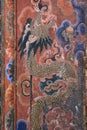 dragon painted in wangdue phodrang (bhutan)