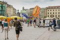 Dragon parade in Krakow Royalty Free Stock Photo