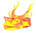 Dragon plasticine model asia Royalty Free Stock Photo