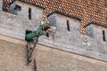 Dragon puts its head out of Town Hall, Tallinn, Estonia Royalty Free Stock Photo
