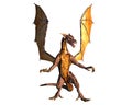 Dragon ready to attack Royalty Free Stock Photo