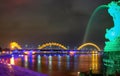 Dragon River Bridge ( Rong Bridge) in Da Nang, Vietnam Royalty Free Stock Photo