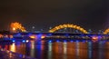 Dragon River Bridge ( Rong Bridge) in Da Nang, Vietnam Royalty Free Stock Photo