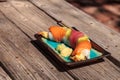 Dragon roll sushi with salmon Royalty Free Stock Photo