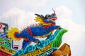 Dragon on the roof in the temple Chinese architecture Royalty Free Stock Photo