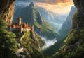 A dragon-s lair hidden in a mountain