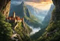 A dragon-s lair hidden in a mountain Royalty Free Stock Photo