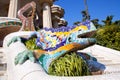 Dragon salamandra of gaudi in park guell Royalty Free Stock Photo