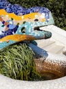 Dragon salamandra of gaudi in park guell Royalty Free Stock Photo