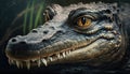 Dragon scales rough crocodile teeth dangerous in Africa generated by AI