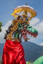 Dragon sculpture on Bali Royalty Free Stock Photo