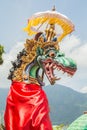 Dragon sculpture on Bali Royalty Free Stock Photo