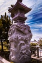 Dragon sculpture in the entrance of Enoshima
