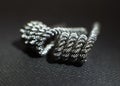 Dragon skin coil build for vaping rebuildable atomizer