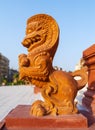 Dragon statue, at Baron Empain Palace, a hindu inspired mansion, Heliopolis district, Cairo, Egypt