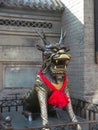 Dragon statue in a Chinese temple