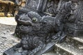 Dragon statue in complex Tomb of Emperor Khai Dinh, Hue, Vietnam Royalty Free Stock Photo