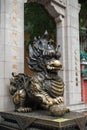 Dragon statue at the entrance to the Wong Tai Sin Temple