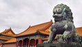 Dragon statue inside the forbidden city in Beijing, Vietnam Royalty Free Stock Photo