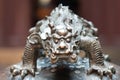 Dragon statue in the The Jade Buddha Temple shanghai china Royalty Free Stock Photo