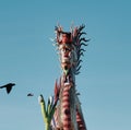 Dragon statue, landmark of Nakhonsawan, central district of Thailand