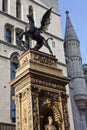 Dragon Statue Marking the Site of Temple Bar