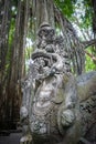 Dragon statue in the Monkey Forest, Ubud, Bali, Indonesia Royalty Free Stock Photo