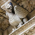 Dragon statue at the Santa Croce baroque church in Lecce Royalty Free Stock Photo