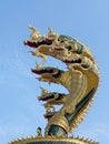 dragon statue in the temple of bangkok Royalty Free Stock Photo