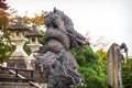 Dragon statue at the temple in Kyoto