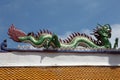 Dragon statue in Wat Plai Laem temple in Sumi island