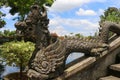 Dragon statue in Water Palace of Tirta Gangga East Bali, Indones Royalty Free Stock Photo