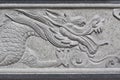 Dragon stone carving Royalty Free Stock Photo