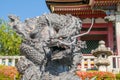 The Dragon Stone Carving at Kiyomizu dera Temple Complex Area in Kyoto, Japan Royalty Free Stock Photo