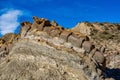 Dragon Tail, Colas de Dragon in Tabernas Desert in Almeria, Spain Royalty Free Stock Photo